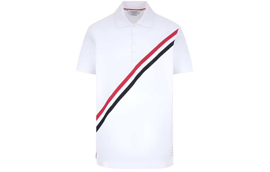 Thom Browne Trompe L' Oeil cotton polo shirt