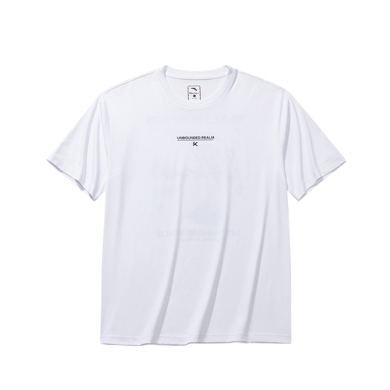 ANTA Basketball Collection T Shirts Men's White Crew Neck Moderate Straight Fit