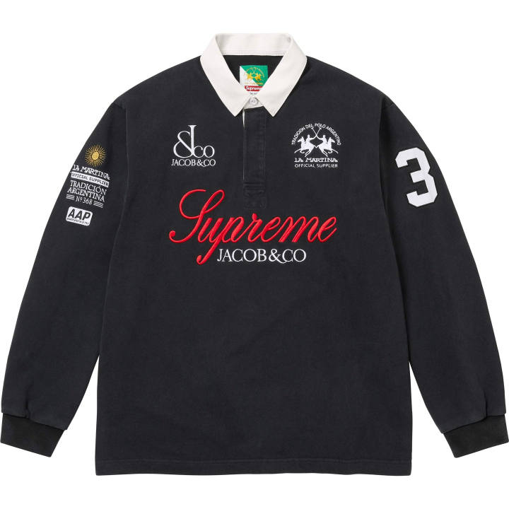 Supreme Supreme La Martina Rugby Jerseys Unisex Polo Collar Moderate