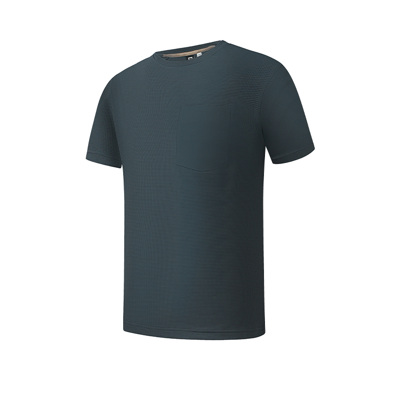 FILA URBAN EXPLORE T Shirts Men's Titanium Iron Crew Neck Moderate Straight Fit