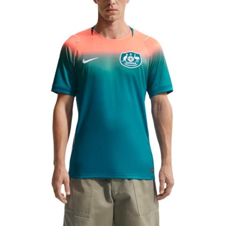 Nike Nike Dri Fit Soccer Jerseys Men's Bright Spruce Green/Orange Pulse/White/White Moderate