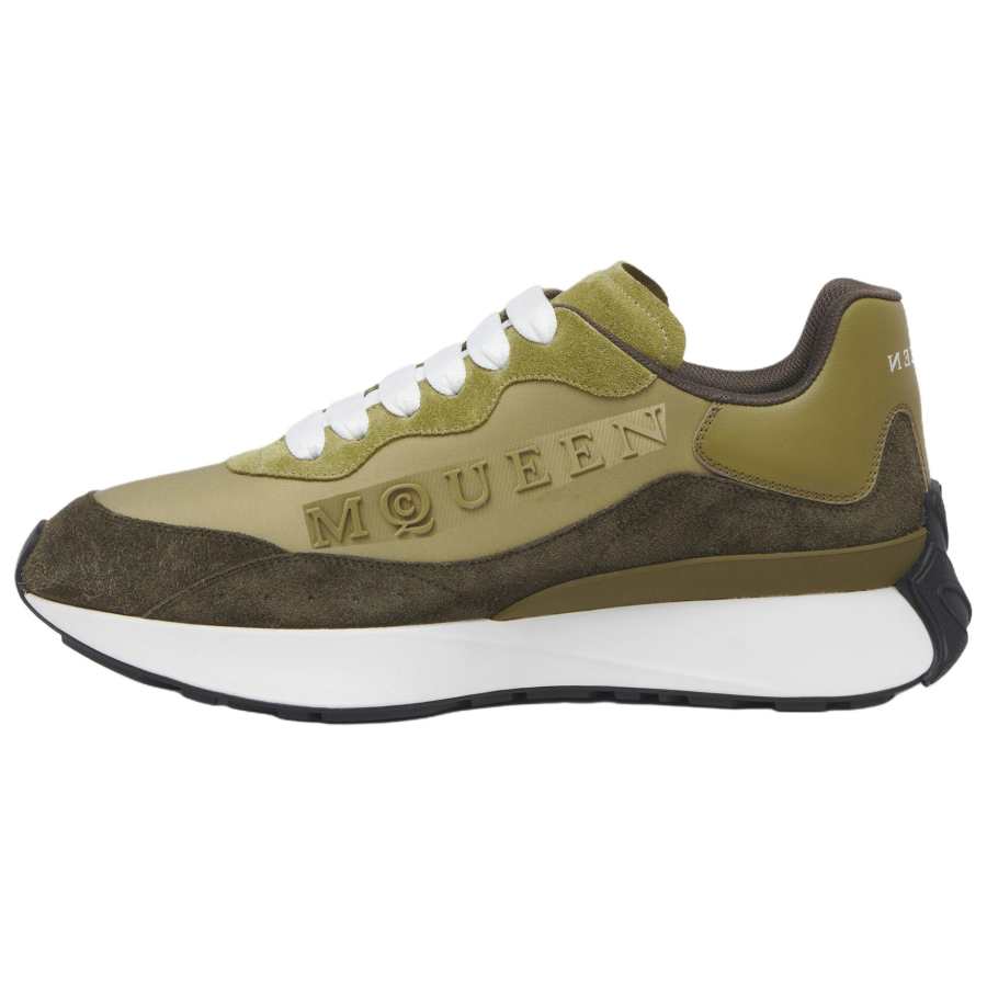 Alexander McQueen Casual Shoes Men's Low Top Olive Green