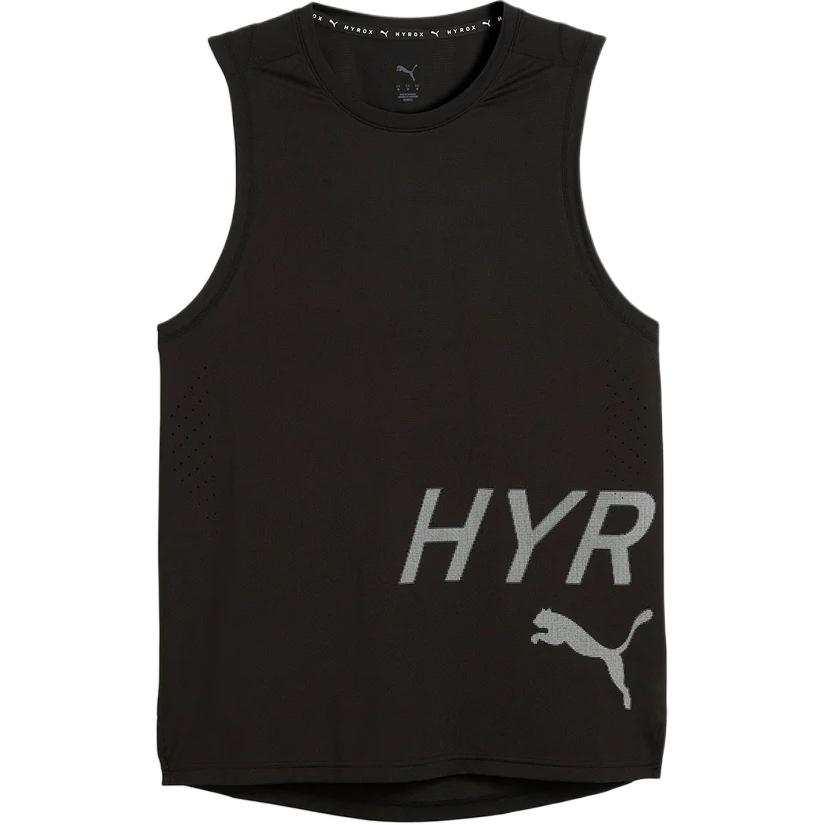 PUMA Tank Tops Men's Black Crew Neck Moderate