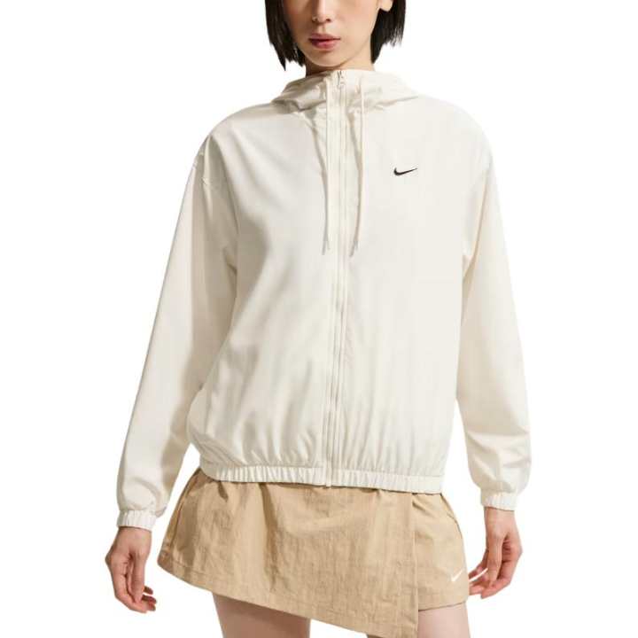 Nike Nike Swoosh Jackets Women's Sail White Hooded Non Detachable Moderate Other