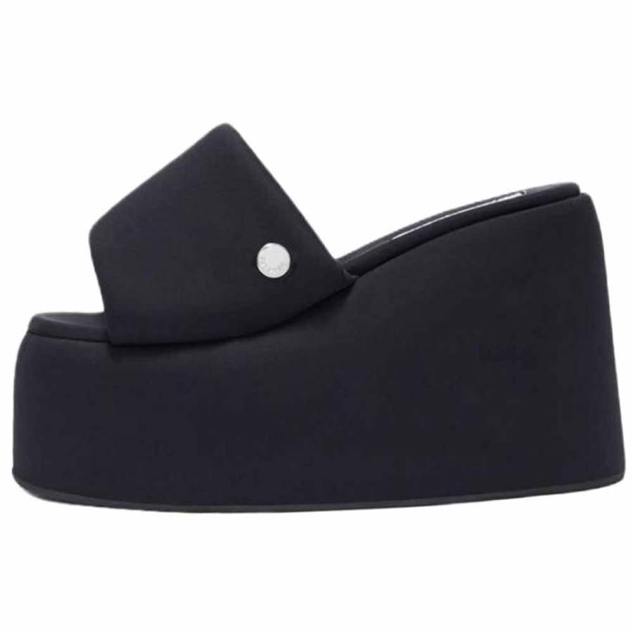 The Attico Slide Slippers Women's Black