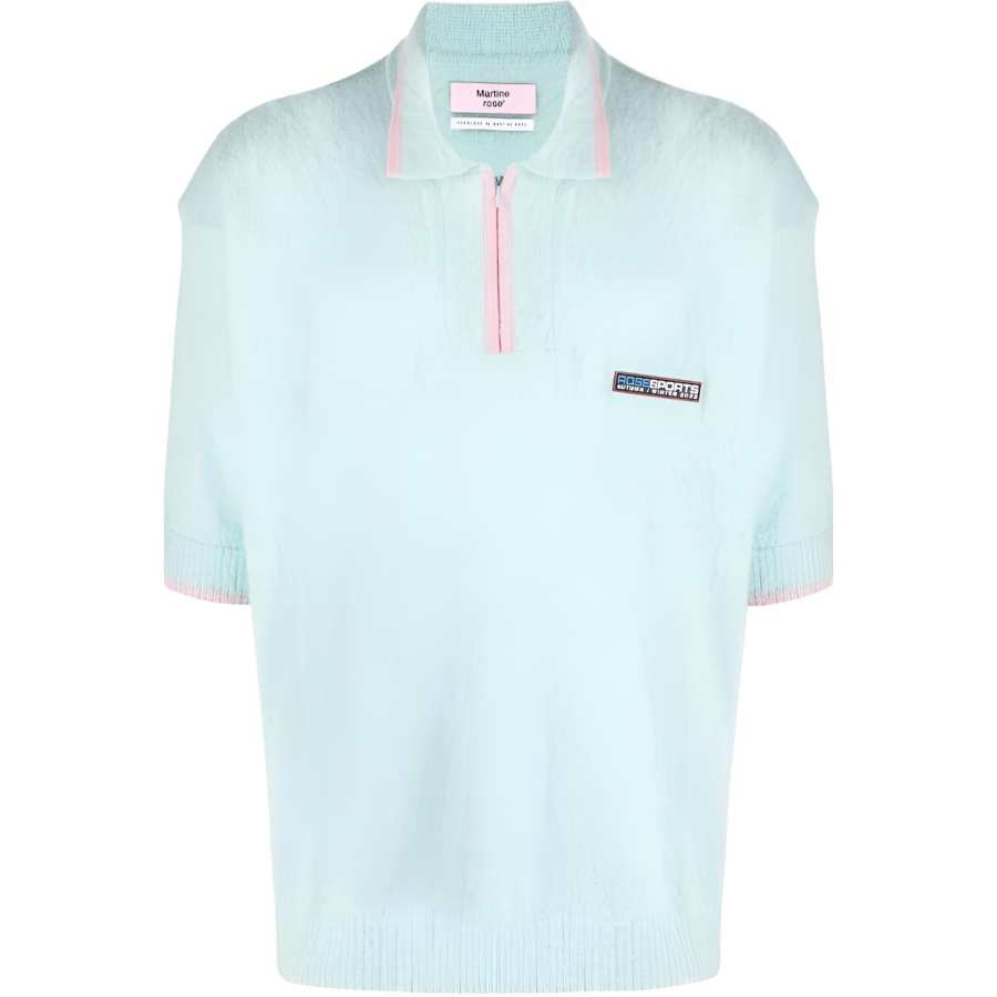 Martine Rose Polo Shirt Unisex Light Blue