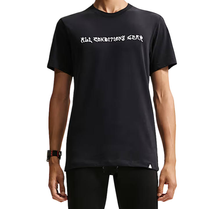 Nike Nike ACG Quick Dry T Shirts Men's Black Crew Neck Moderate