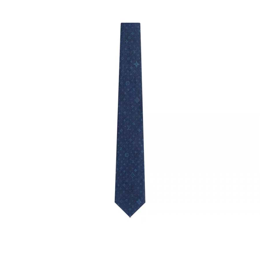 LOUIS VUITTON LOUIS VUITTON Monogram Stars Tie Silk Ties Men's Blue