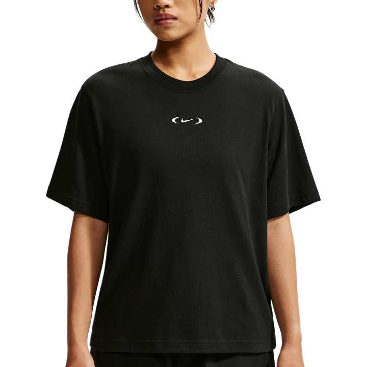 Nike Nike Sportswear T Shirts Women's Black Crew Neck Moderate