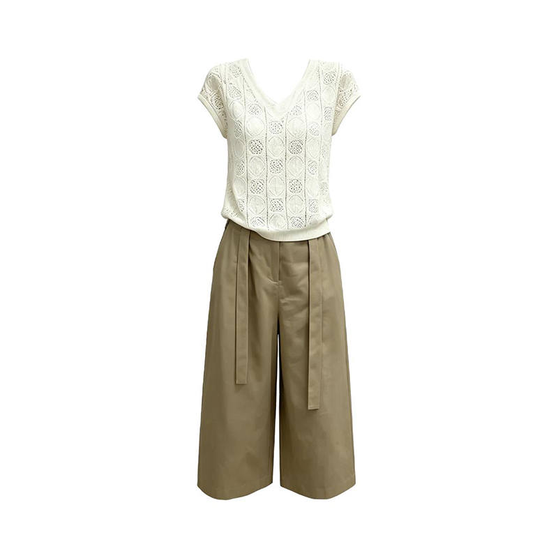 MARIE·COCO Casual Suits Women's V Neck Moderate