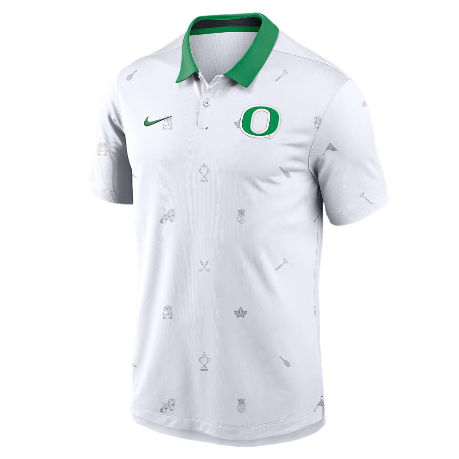 Nike Nike Dri Fit College Polo Shirts Men's White Polo Collar Moderate