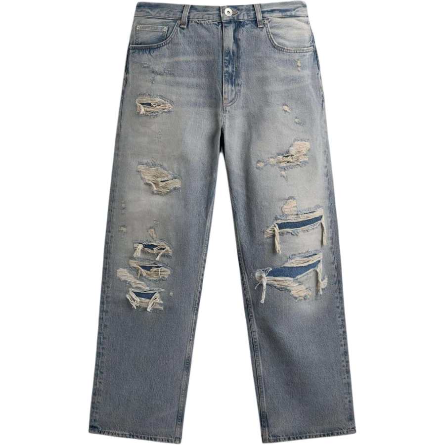 ZARA Jeans Men's Light Blue Straight Fit Pants