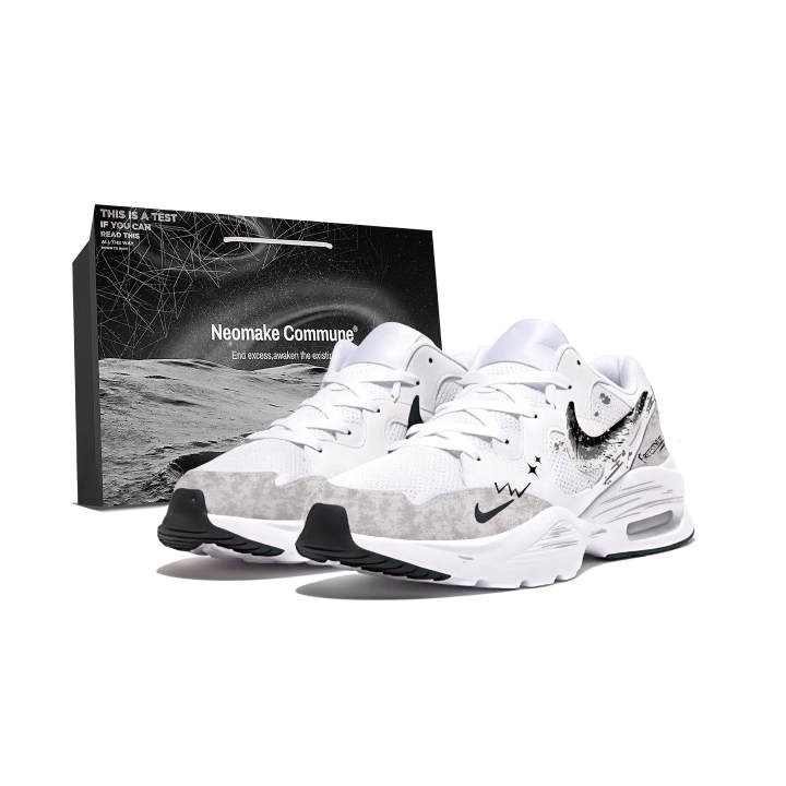 Nike Nike Air Max Fusion Running Shoes Unisex Low Top White Black Gray Colorway