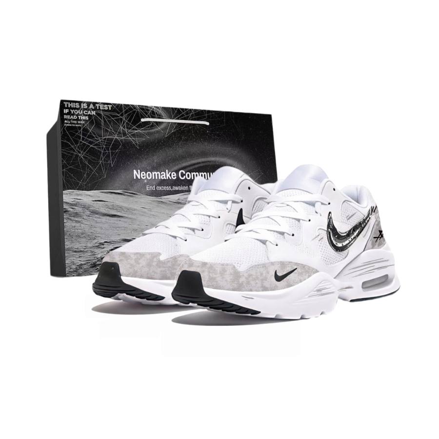 Nike Nike Air Max Fusion Running Shoes Unisex Low Top White Black Gray Multicolor