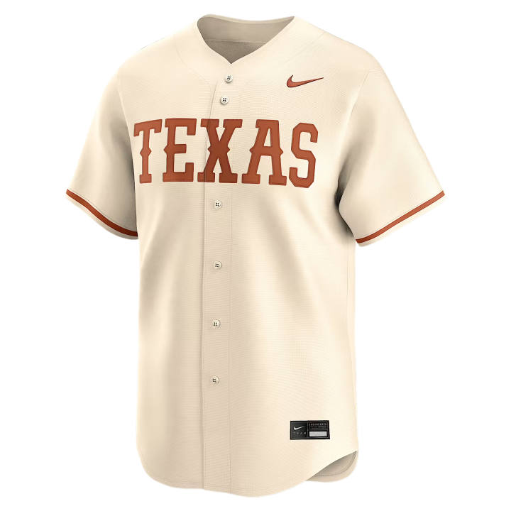 Nike Nike College Baseball Jerseys Men's Natural V Neck Moderate