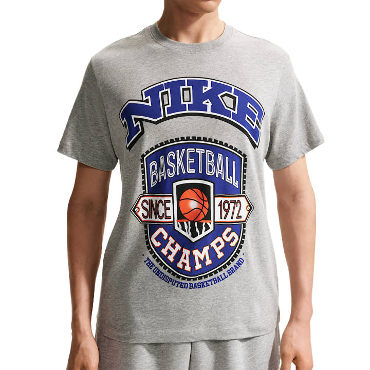 Nike Nike T Shirts Men's Toned Dark Gray Crew Neck Moderate