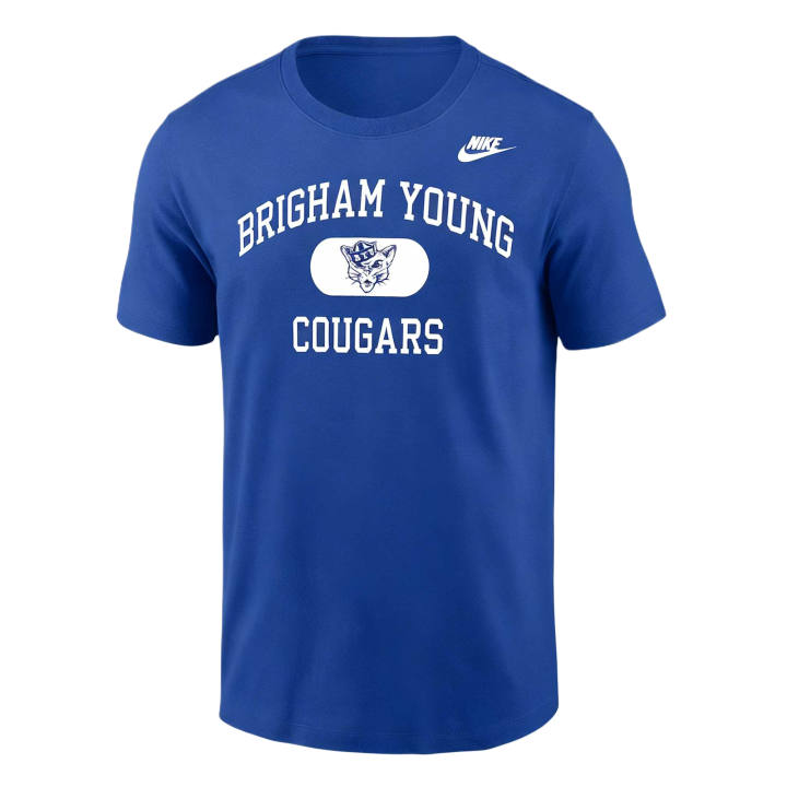 Nike Nike Dri Fit College T Shirts Men's Royal Gaming Crew Neck Moderate