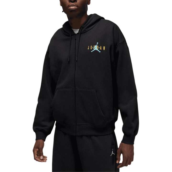 Jordan Jordan Brooklyn Sweatshirts Men's Black Hooded Non Detachable Moderate