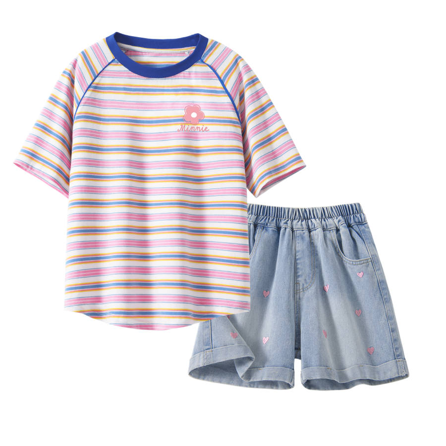 Disney Kids Casual Sportswear Crew Neck Thin Stretch Breathable