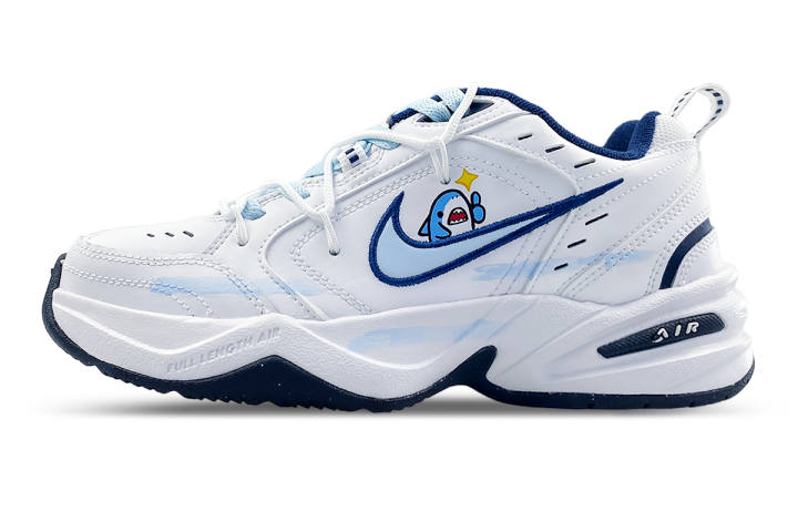 Nike Nike Air Monarch 4 Chunky Sneakers Unisex Low Top White/Blue