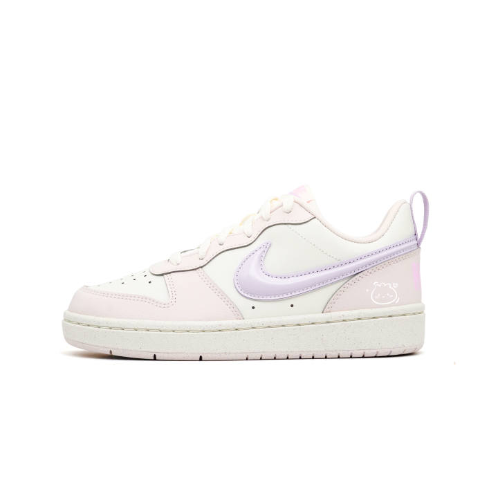 Nike Nike Court Borough Skateboard Shoes Women's Low Top White/Pink/Purple
