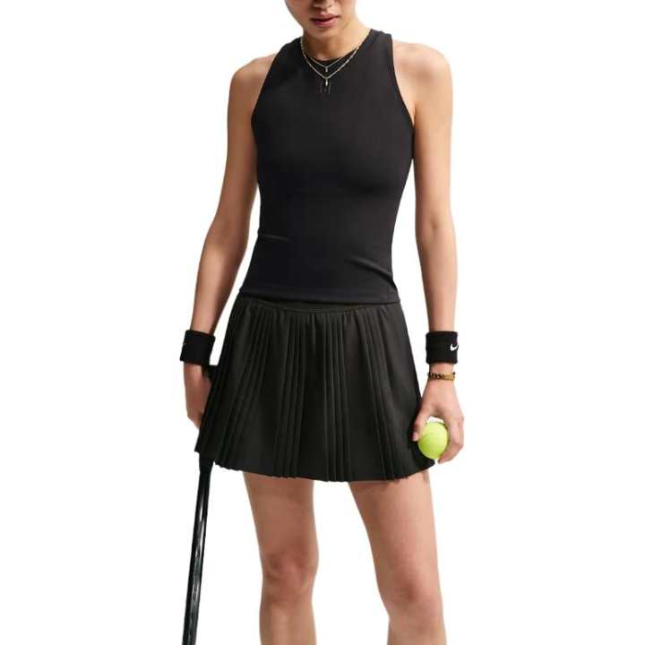 Nike Nike Tennis Tops Women's Black Crew Neck Moderate