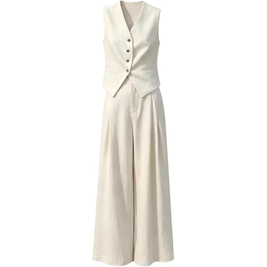CHARM GLOW Casual Suits Women's V Neck Thin