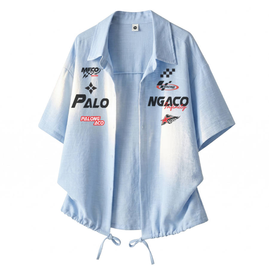 PAL ONGACO Shirts Unisex Lapel Moderate Straight Fit