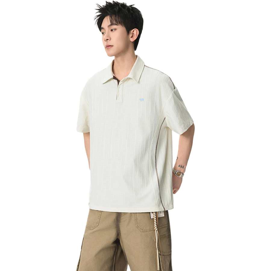 WARRIOR WARRIOR Polo Shirts Unisex Lapel Thin Straight Fit