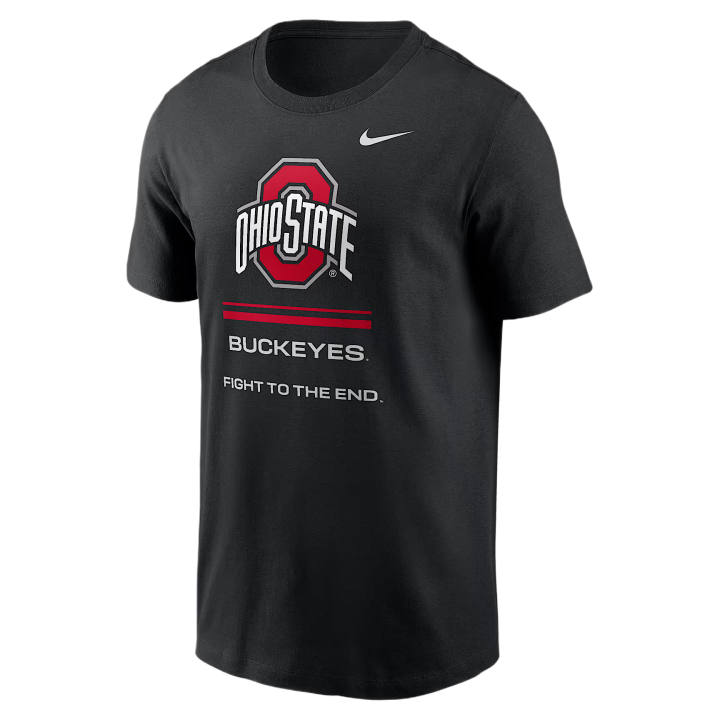 Nike Nike Dri Fit College T Shirts Men's Black Crew Neck