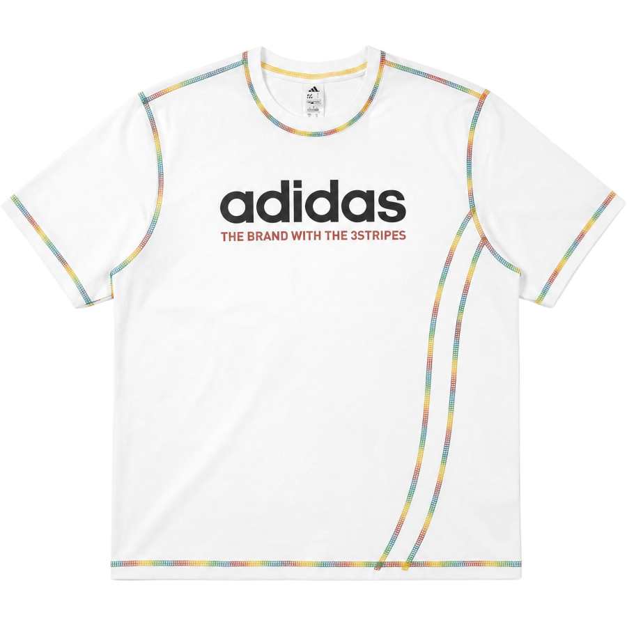 Adidas Adidas T Shirts Unisex White Crew Neck Moderate