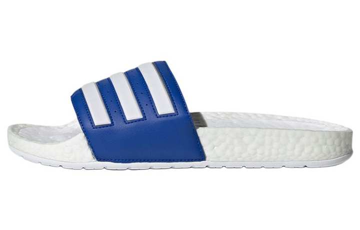 Adidas Adidas Adilette Abrasion Resistant Slide Slippers Unisex Blue White
