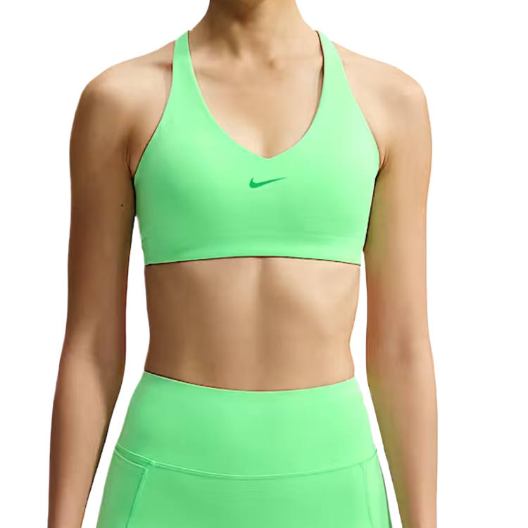 Nike Nike Universa Sports Underwear Women's Iridescent Green/Light Green Spark/Green Spark V Neck Moderate
