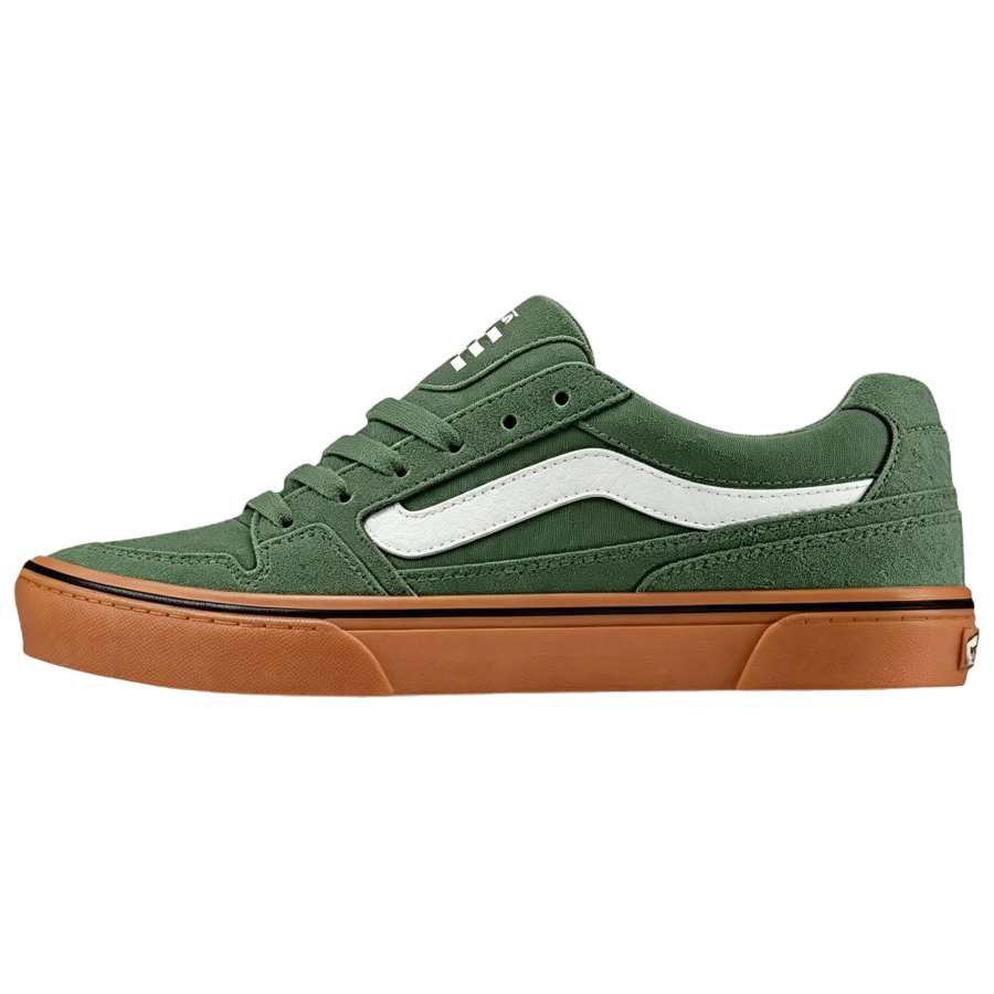 Vans Caldrone Skateboard Shoes Men's Low Top Green