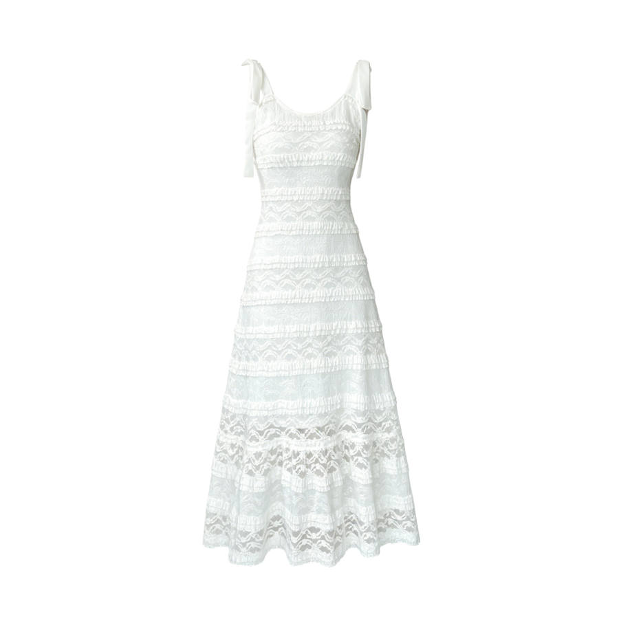 TUSHIFEI Slip Dresses Women's White Thin Midi Skirt A Line Skirt