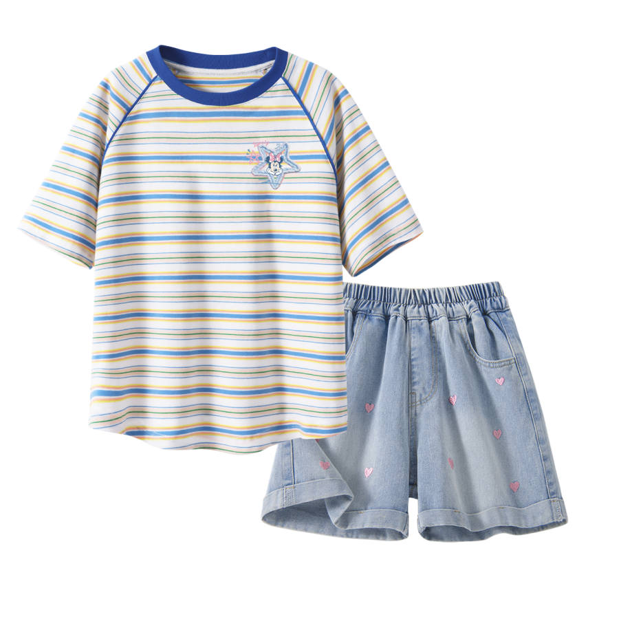 Disney Kids Casual Sportswear Crew Neck Thin Stretch Breathable