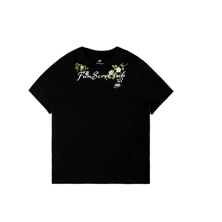Nike Nike Sportswear T Shirts Men's Black/White/Dark Gray Crew Neck Moderate