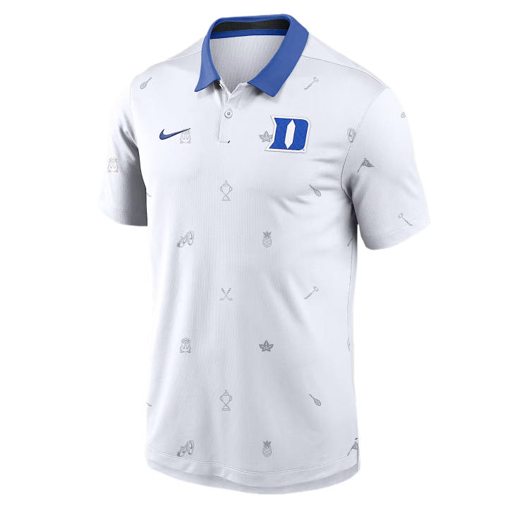 Nike Nike Dri Fit College Polo Shirts Men's White/Royal Polo Collar Moderate Other