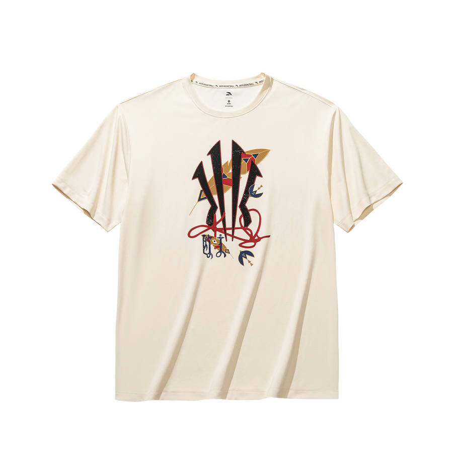 ANTA Irving Collection T Shirts Unisex Beige Yellow 2 Crew Neck
