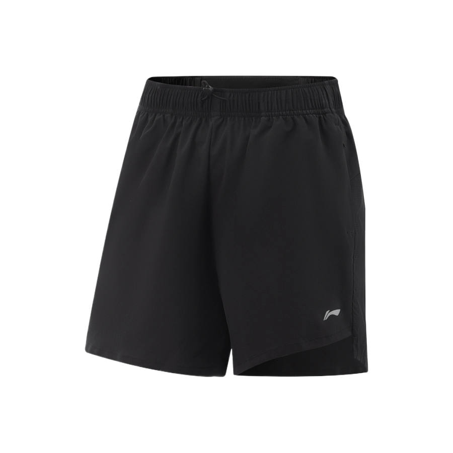 Li-Ning Li Ning Running Collection Sports Shorts Women's Black Moderate Straight Fit Pants