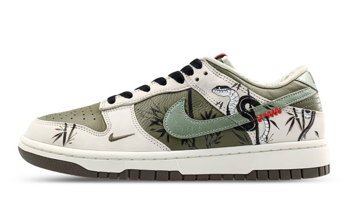 Nike Nike Dunk Skateboard Shoes Unisex Low Top White/Green/Black