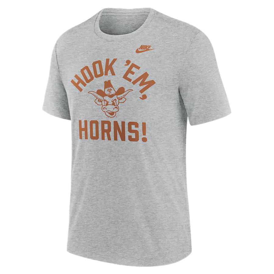 Nike Nike College T Shirts Men's Gray Crew Neck