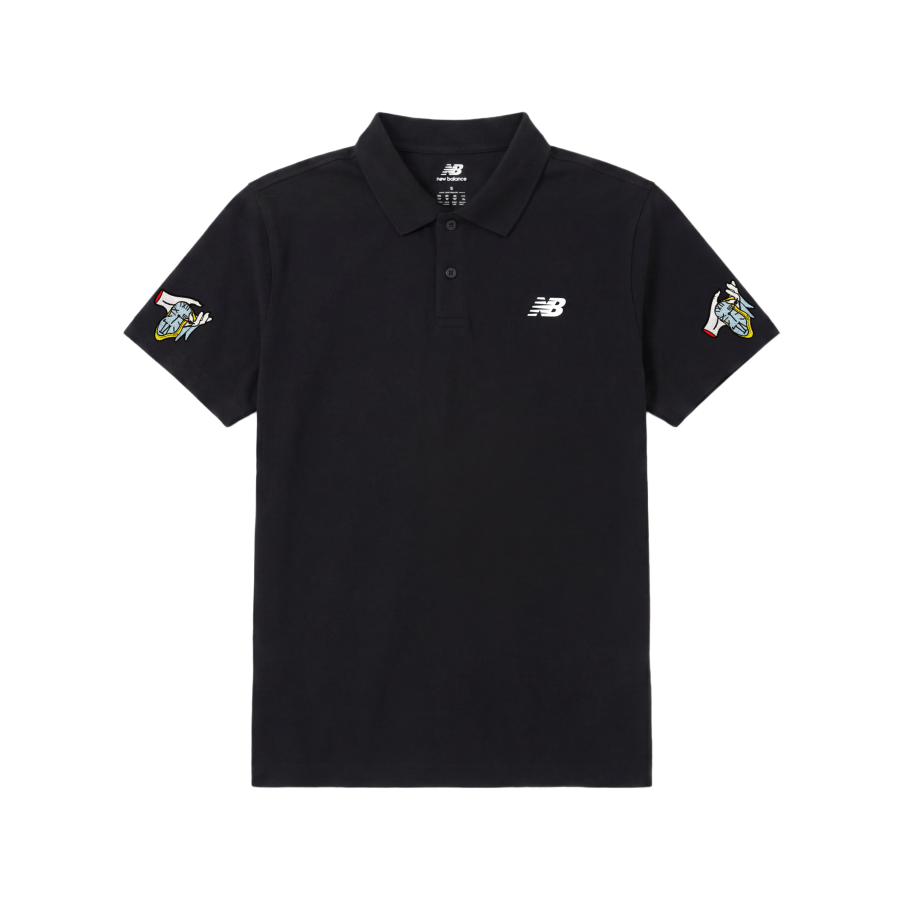 New Balance New Balance Polo Shirts Unisex Black Polo Collar Moderate Other