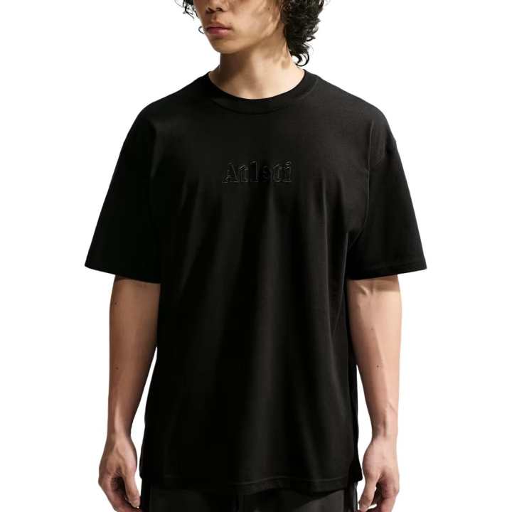 Nike Nike Atlético Madrid T Shirts Men's Black Crew Neck Moderate
