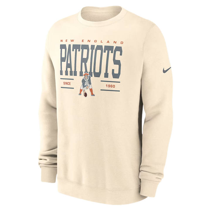 Nike Nike NFL Sweatshirts Men's Natural Crew Neck Moderate
