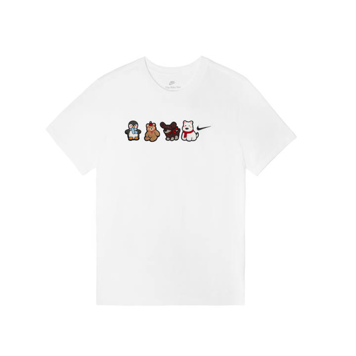 Nike Nike Sportswear T Shirts Men's White Crew Neck Moderate