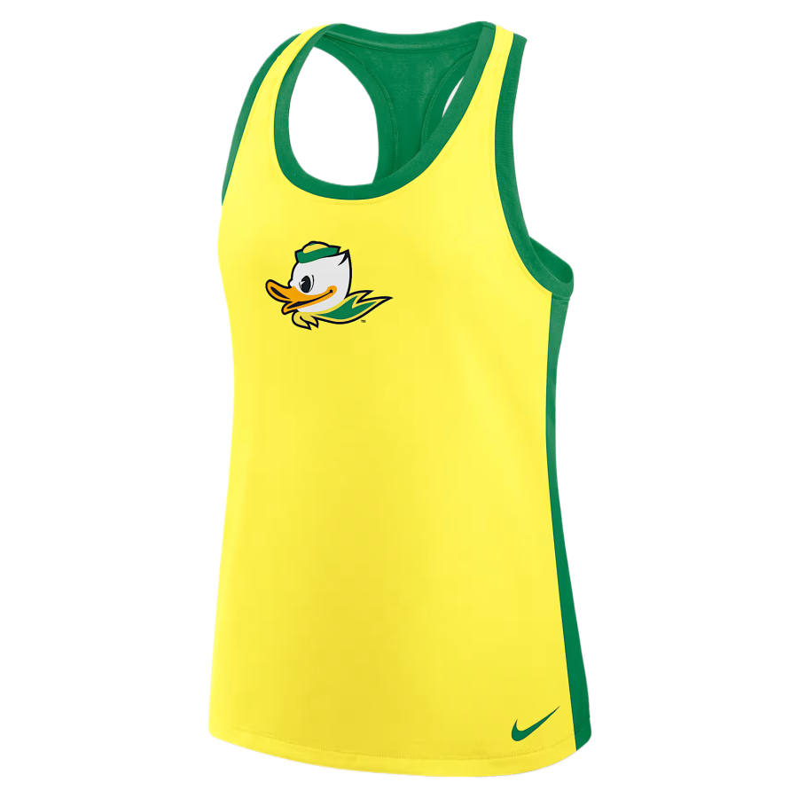 Nike Nike Dri Fit College Tank Tops Women's Yellow/Green Crew Neck Moderate Other