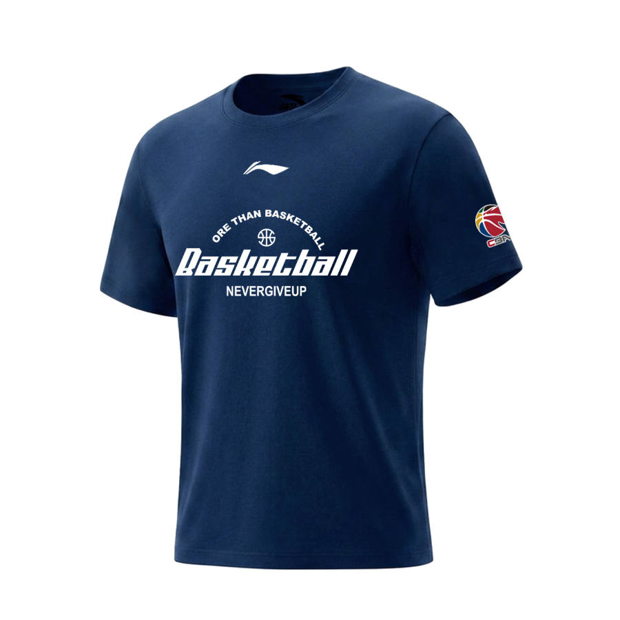 Li-Ning Li Ning Short Sleeved T Shirts Unisex Guangdong Blue