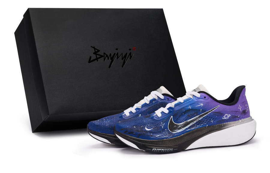 Nike Nike Pegasus 42 Running Shoes Men's Low Top Black/Blue/Purple