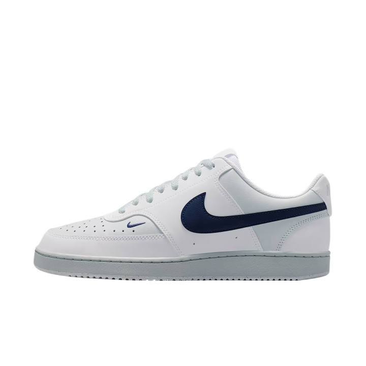 Nike Nike Court Vision Skateboard Shoes Men's Low Top White/White Gold/Dark Navy Blue